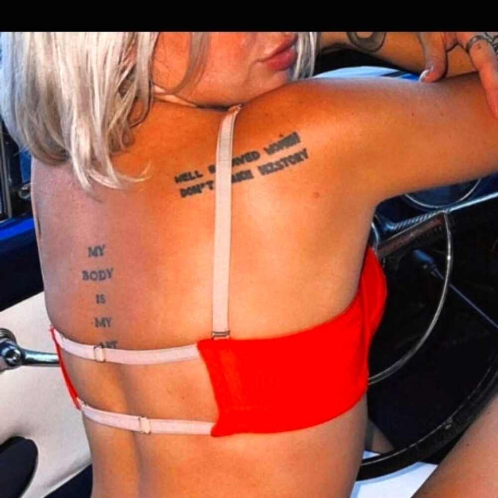 We Are HAH On Point Bullet Bra Blood Orange $98 32-40E NEW! - Picture 4 of 5